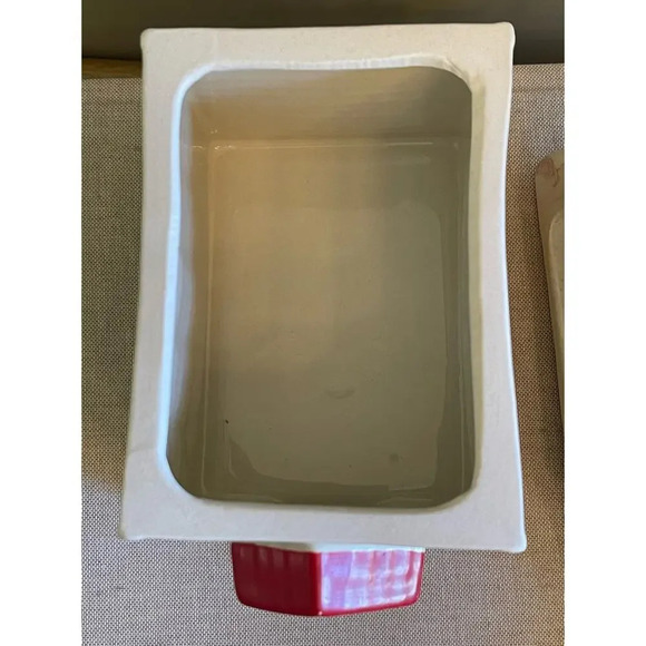 The House of Webster School House Cookie Jar Red Roof Metal Bell - Picture 6 of 7